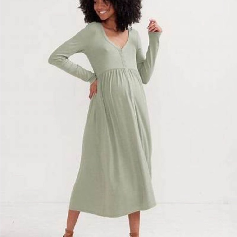 Hatch The Softest Rib Nursing Dress